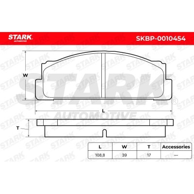 Bremsbeläge Satz Stark SKBP-0010454 SKBP-0010454 - foto 6