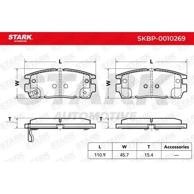 Bremsbeläge Satz Stark SKBP-0010269 SKBP-0010269 - foto 3