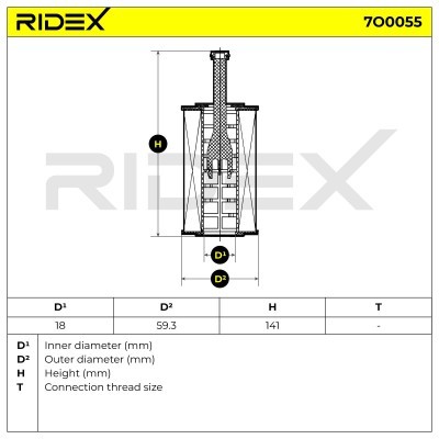 Ölfilter RIDEX 7O0055 7O0055 - foto 6