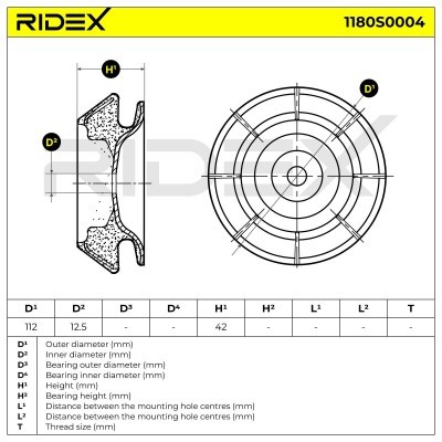 Stoßdämpferkissen Vorderachse RIDEX 1180S0005 1180S0005 - foto 5