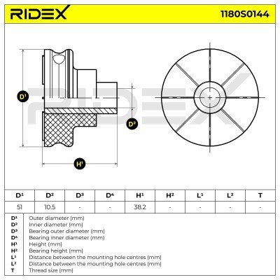 Stoßdämpferkissen Vorderachse RIDEX 1180S0144 1180S0144 - foto 6