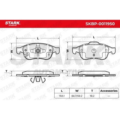 Bremsbeläge Satz Stark SKBP-0011950 SKBP-0011950 - foto 6