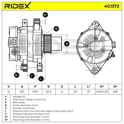 Generator RIDEX 4G1372 4G1372 - foto 7