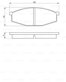 Bremsbeläge Satz BOSCH 0 986 468 630 0 986 468 630 - foto 8