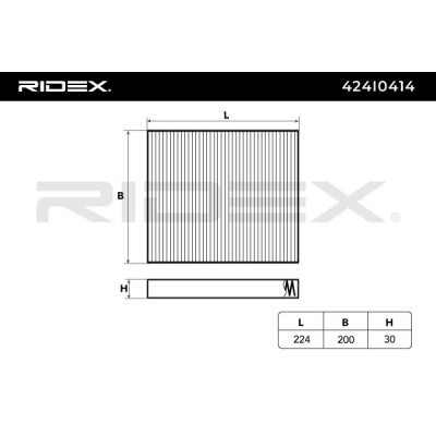 Filter, Innenraumluft RIDEX 424I0414 424I0414 - foto 6