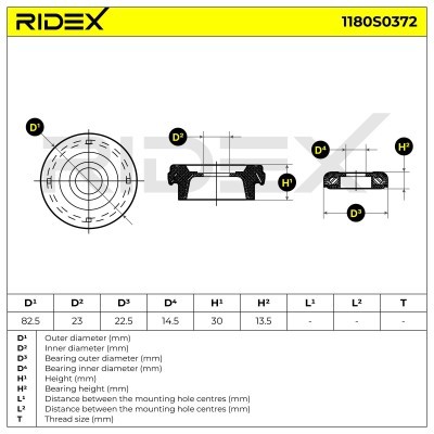 Stoßdämpferkissen Vorderachse RIDEX 1180S0372 1180S0372 - foto 4