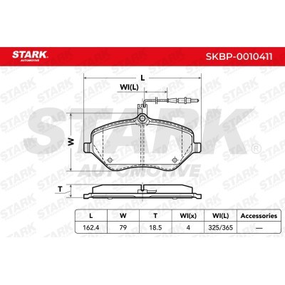 Bremsbeläge Satz Stark SKBP-0010411 SKBP-0010411 - foto 4