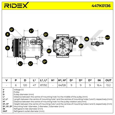Kompressor, Klimaanlage FORD Fiesta Mk6 Hatchback 447K0136 - foto 11