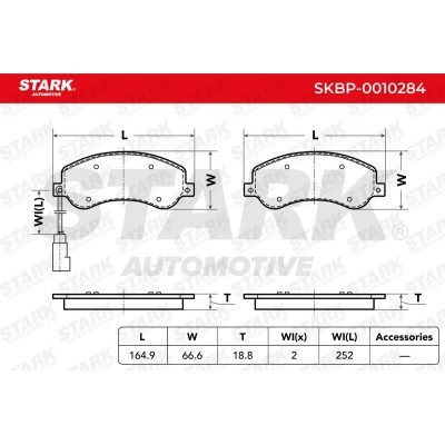 Bremsbeläge Satz Stark SKBP-0010284 SKBP-0010284 - foto 3