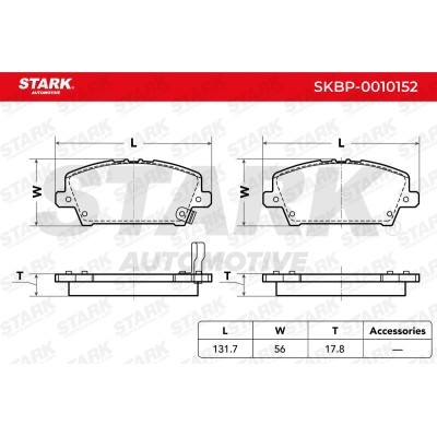 Bremsbeläge Satz Stark SKBP-0010152 SKBP-0010152 - foto 3