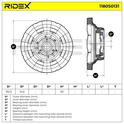 Stoßdämpferkissen Vorderachse RIDEX 1180S0131 1180S0131 - foto 6