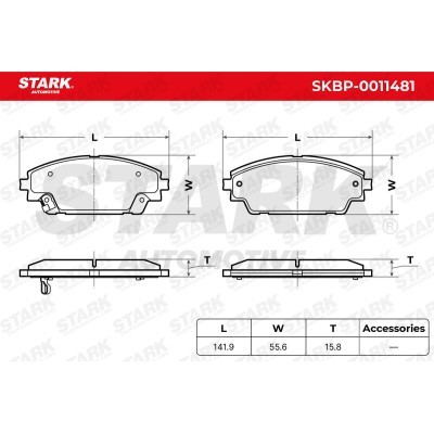 Bremsbeläge Satz Stark SKBP-0011481 SKBP-0011481 - foto 5
