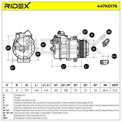 Kompressor, Klimaanlage BMW 3 Touring 447K0176 - foto 7