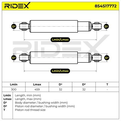 Stoßdämpfer RIDEX 854S17772 854S17772 - foto 7
