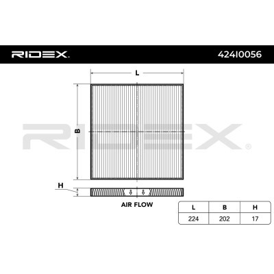 Filter, Innenraumluft RIDEX 424I0056 424I0056 - foto 3