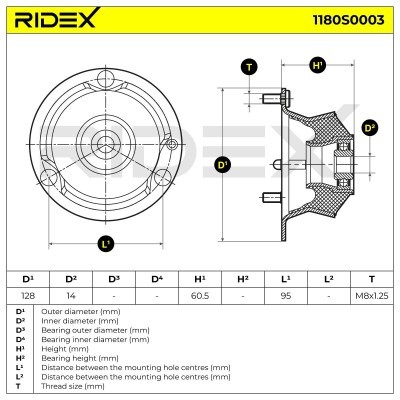 Stoßdämpferkissen Vorderachse RIDEX 1180S0003 1180S0003 - foto 6
