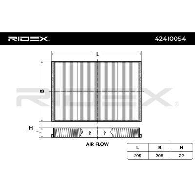 Filter, Innenraumluft RIDEX 424I0054 424I0054 - foto 5