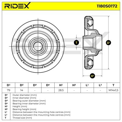 Stoßdämpferkissen Vorderachse RIDEX 1180S0172 1180S0172 - foto 5