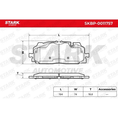 Bremsbeläge Satz Stark SKBP-0011757 SKBP-0011757 - foto 5
