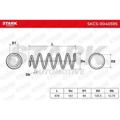 Fahrwerksfeder Stark SKCS-0040595 SKCS-0040595 - foto 6