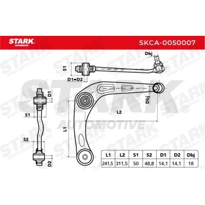 Querlenker Stark SKCA-0050007 SKCA-0050007 - foto 4