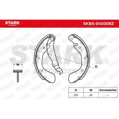 Bremsbeläge Satz Stark SKBS-0450063 SKBS-0450063 - foto 4