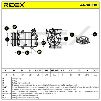 Kompressor, Klimaanlage FORD S-MAX (WA6) 447K0198 - foto 6