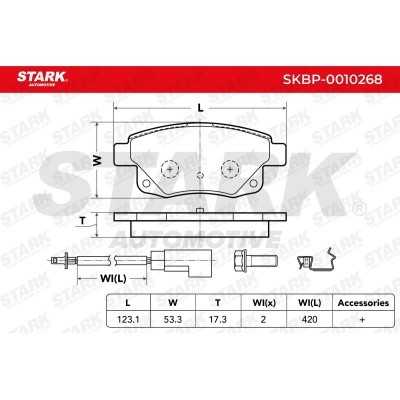 Bremsbeläge Satz Stark SKBP-0010268 SKBP-0010268 - foto 3