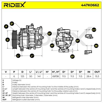 Kompressor, Klimaanlage 447K0662 - foto 6