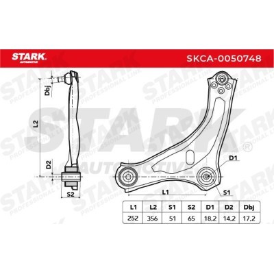 Querlenker Stark SKCA-0050748 SKCA-0050748 - foto 5