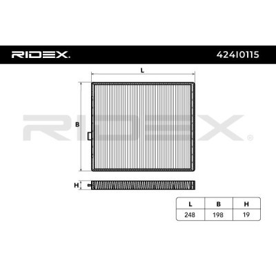 Filter, Innenraumluft RIDEX 424I0115 424I0115 - foto 4
