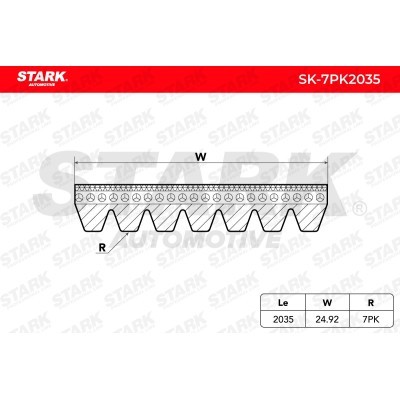 Keilriemen Stark SK-7PK2035 SK-7PK2035 - foto 4