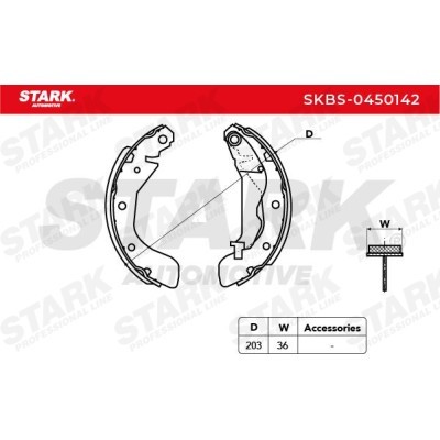 Bremsbeläge Satz Stark SKBS-0450142 SKBS-0450142 - foto 5