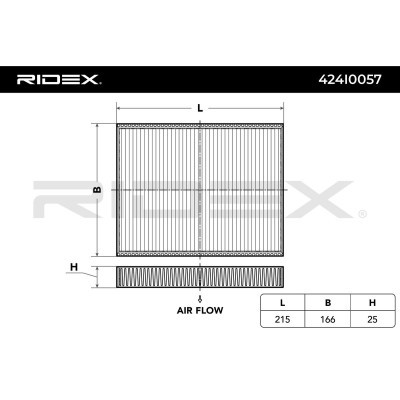 Filter, Innenraumluft RIDEX 424I0057 424I0057 - foto 2