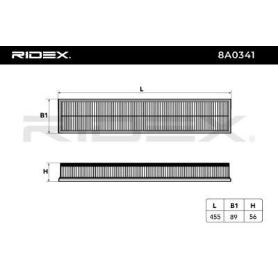 Luftfilter RIDEX 8A0341 8A0341 - foto 6