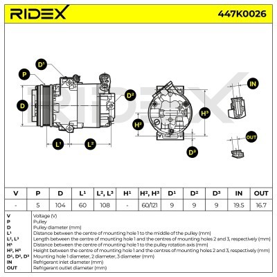 Klimakompressor 447K0026 - foto 3
