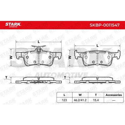 Bremsbeläge Satz Stark SKBP-0011547 SKBP-0011547 - foto 5