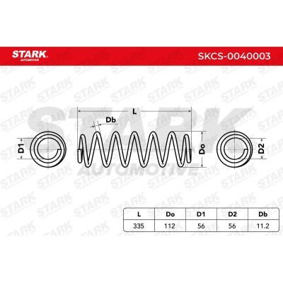 Fahrwerksfeder Stark SKCS-0040003 SKCS-0040003 - foto 6