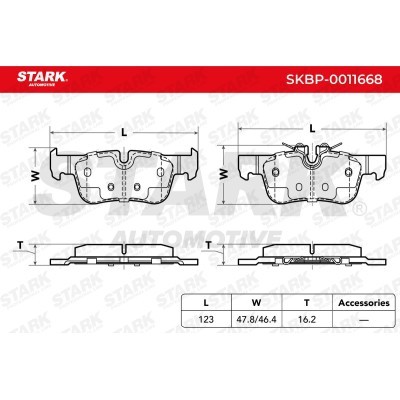 Bremsbeläge Satz Stark SKBP-0011668 SKBP-0011668 - foto 5