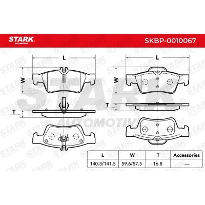 Bremsbeläge Satz Stark SKBP-0010067 SKBP-0010067 - foto 2