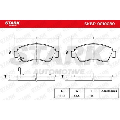 Bremsbeläge Satz Stark SKBP-0010080 SKBP-0010080 - foto 4