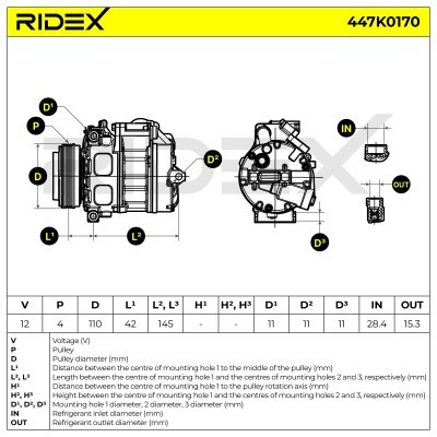 Klimakompressor BMW X5 (E70) X6 (E71, E72) 447K0170 - foto 7