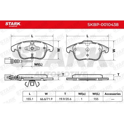 Bremsbeläge Satz Stark SKBP-0010438 SKBP-0010438 - foto 4