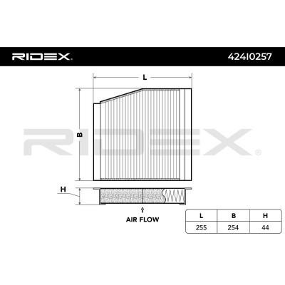 Filter, Innenraumluft RIDEX 424I0257 424I0257 - foto 2