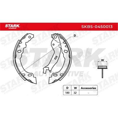 Bremsbeläge Satz Stark SKBS-0450013 SKBS-0450013 - foto 4