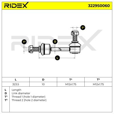 Stabilisator Stange RIDEX 3229S0060 3229S0060 - foto 3