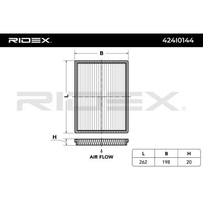 Filter, Innenraumluft RIDEX 424I0144 424I0144 - foto 2