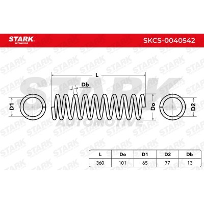 Fahrwerksfeder Stark SKCS-0040542 SKCS-0040542 - foto 2