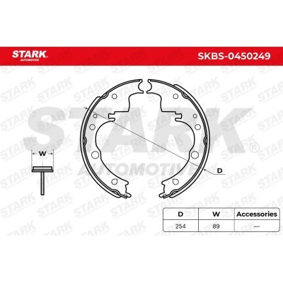 Bremsbeläge Satz Stark SKBS-0450249 SKBS-0450249 - foto 5