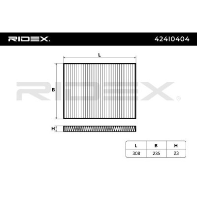 Filter, Innenraumluft RIDEX 424I0404 424I0404 - foto 5
